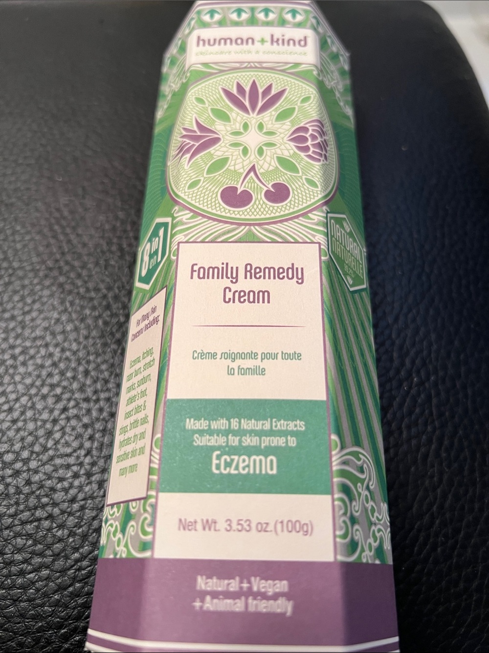 human+kind NIB Family Remedy Cream - Green & Purple Tube